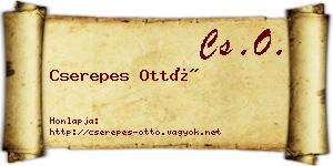 Cserepes Ottó névjegykártya