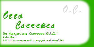 otto cserepes business card